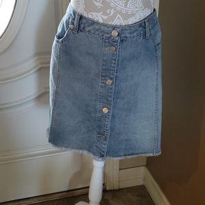 NWT a line denim mini